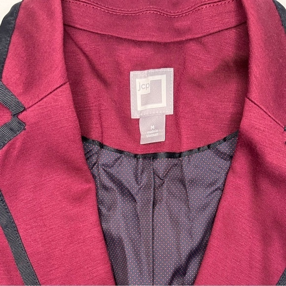 JCP Maroon and Black Blazer - Picture 8 of 9